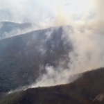 Abren líneas corta fuego para frenar incendio en Sierra de Santa Rosa