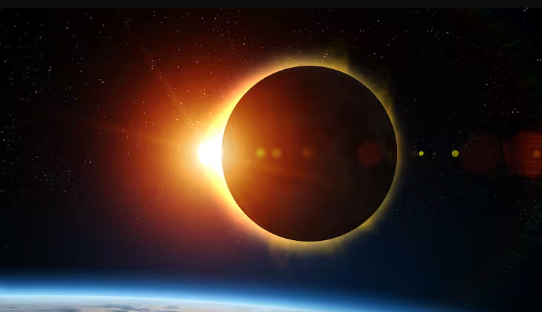 Trayectoria del eclipse solar de 2027 según la NASA.