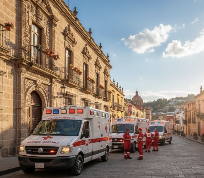 ambulancias Cruz Roja Guanajuato atención de emergencias médicas