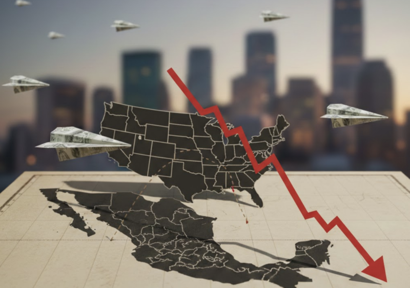 mapa de México con estados que más remesas reciben incluyendo Guanajuato