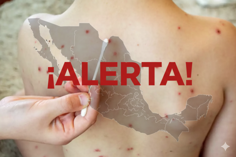 vacunación contra sarampión en centro de salud México